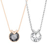 Romantic Bella V Pendant Necklace for Women Wedding Friends Christmas Crystals from Austria Silver Gold Color Jewelry - Image 1