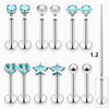 13Pcs 16G Lip Labret Medusa Rings Studs Stainless Steel Snake Bite Lip Rings Catilage Tragus Helix Daith Earrings For Women Men - Image 11