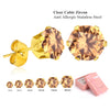 6Pair/Box Stud Earrings Cubic Zirconia 316L Stainless Steel Women Wedding Party Jewelry Accessories 3-8mm - Image 11