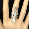 Egyptian Ankh Cross Key Of Life Adjustable Open Rings for Women Men Stainless Steel Mythology Animal Rune Finger Ring Jewelry - Image 2