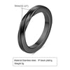 Stainless Steel Mobius Ring for Men Twisted Knot Couples Wedding Bands Chic Minimalist Rings - Image 2