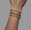 Sales Square Geometric Paper Clip Bracelet Inlay Bling Shiny Cubic Zirconia Girl Women Jewelry - Image 1