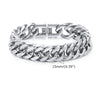Stylish Double Curb Chain Bracelets for Men Boys,8/10/12/15mm Stainless Steel Miami Link Wristband,Punk Jewelry Gifts - Image 15