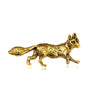 Metal Animal Brooches Set Cat With Fish Charm Dachshund Dog Lion Leopard Fox Rhinestone Lapel Pins Retro Clothing Decor Badge - Image 3