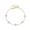 Crystal Four Leaf Flower Bracelet for Women Clasic Gold Color Stainless Steel Zircon Bangle Jewelry Gift - Image 6