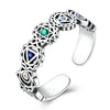 Silver Open Rings For Woman Iris Flower Cherry Feather Dog Horse Adjustable Cocktail Rings Party Jewelry - Image 37