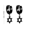 Rock Punk Stainless Steel Black Dangle Pendant Punk Minimalist Hanging Woman's Drop Earring for Man Piercing Ear Jewelry - Image 15