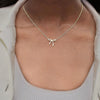 Gold Necklace for Women Bow Necklace Gold Silver Plated Necklace Cute Bow Pendant Choker Chain Necklaces for Women Jewelry Gift - Image 6
