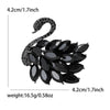 Classic Rhinestones Swans Brooches for Women Unisex Creativity Animals Pins Banquets Party Backpack Gifts Jewelry Accessories - Image 6