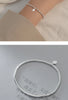 Modian Real 925 Sterling Silver Simple Heart Beads Bracelet for Women Platinum Plated Adjustable Bracelets Party Gift 16+3CM
