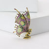 Enamel Angel Brooches for Women Unisex Rhinestone Butterfly Pins Elf Badge Office Party Friend Gifts Jewelry Accessories - Image 11