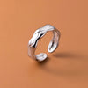 Ventfille Silver Waterdrop Open Line Cross Ring For Female Unique Design Jewelry Gift - Image 21
