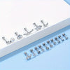1PC Stainless Steel Cartilage Stud Earrings for Women Opal Flat Back Earring Studs Lip Bar Nose Ear Piercing Jewellery - Image 3