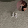Silver Needle Simple Zircon Crystal Gold Silver Plated Earrings Jewelry Gift Butterfly Flower Girls Earrings - Image 14