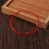 Red or Black Cord Bracelet with Bead Detail and Adjustable Fit - Image 7
