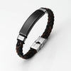 Braid Leather Bracelet Blanks For Laser Engraving Stainless Steel Plate Bracelet Metal ID Name Tag 10pcs - Image 10