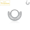 Titanium Ear Helix Cartilage Conch Tragus Piercing Earrings Segment Hoop CZ 16G Fan-Haped Septum Nose Ring Body Jewelry - Image 6