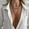 Shixin Vintage Seed Beads Chain Long Choker Necklace Women Stackable Adjustable Sweater Chain Jewelry Accessories - Image 3