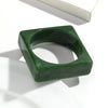 Wide Acrylic Cuff Bracelet with Irregular Geometric Design - Image 27