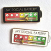 Mood Expression Pins for Women Men My Social Battery Brooches on Clothes Funny Alloy Badge Gifts - Image 1