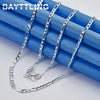 Figaro Chain Necklace and Bracelet Set with Coordinated Lengths - Image 8