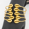 Cuff Bracelet For Women Party Dubai Shell Shape Bangles Gold Color Map of Africa Jewelry Accessories Anniversary Gifts - Image 1