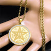 Tetragrammaton Pentagram Amulet Necklace for Women Men Stainless Steel Jewish Israel Talisman Pentacle Chain Jewelry NZZZ499S02 - Image 3