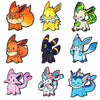 9Pcs Anime Eevee Elf Monsters Enamel Pins Set Animals Brooches Women's Lapel Pins Holiday Gift Jewelry - Image 7