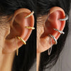 3Pcs/set C Shape Rhinestone Zircon Ear Clip Earring for Women Simple Tassel Geometry No Piercing Ear Cuff Party Jewelry Gift - Image 1