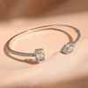 Three-Piece Open Bangle Set with Cubic Zirconia Accents - Image 15