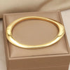 316L Classic Stainless Steel Metal Irregular Bangles for Women Elegant Bangles Bangle Wrist Jewelry - Image 5