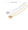 Hollow Heart Pendant Necklace with Cubic Zirconia - Image 10
