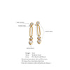 Stainless Steel Zirconia Round Water Drop Dangle Earrings Stylish Unique Fresh Attractive Jewelry - Image 6
