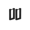 Punk Multiple Styles Black Stainless Steel Hoop Earrings For Men Women U Shaped Square Hexagon Earrings Gothic Ear Jewelry - Image 6