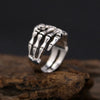 Skeleton Hand Ring Gothic Open Skull Rings for Women Men Halloween Punk Jewelry Gift - Image 7