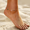 Colorful Cubic Zirconia Anklet Bracelet for Women, Adjustable Stainless Steel Foot Chain Anklets Beach Jewelry - Image 1