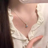 Shiny Blue Crystal Star Pendant Necklace for Women Girls Aesthetic Y2K Emo Zircon Charm Sweet Jewely Accessory Gift - Image 5