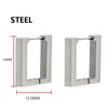 1 Pair Punk Stainless Steel Triangle Earrings Women Men Ear Piercing Geometric Stud Earrings Push-Back Clip Unisex Party Jewelry - Image 21