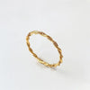 2mm Minimalist Stainless Steel Knuckle Rope Twist Chain Ring for Women Girls Gold Plated Braided Ring Jewelry - Image 6