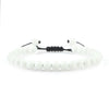 Black Bead Bracelet with 4 mm 6 mm or 8 mm Beads and Adjustable Fit - Image 7
