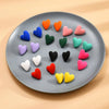 Koean Candy Color Acrylic Love Eardrop Simple Design Geometric Heart Party Jewelry Earrings Ear Studs All-match EarStuds - Image 2