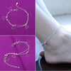 Silver Color Stamp Anklets For Women Foot Leg Chain Link Bracelet Double Layers Beach Accessories Jewelry - Image 21