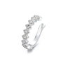 4Pcs/1Pcs Creative Silver Color Zirconia Clip on Earrings for Women Geometric Ear Cuff Without Piercing Girl Jewelry - Image 5