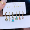 Multicolor Cubic Zircon Fairy Tale Dangle Earrings Set Women Girls Party Gift Jewelry - Image 9