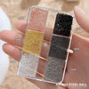 6 Grids 6 Sizes Golden Metal Beads Nail Art Charms, 0.8-1.5mm 3D Nail Caviar Beads, Stainless Steel Round Ball Beads Decorations - Image 12