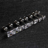 2 Stylish Stainless Steel 4 Claw Square Cubic Zirconia Stud Earrings For Men And Women 4/5/6/7mm Zircon Stud Earrings - Image 6