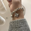 Silver Bracelet Geometric Cube Circle Punk Asymmetric Beaded For Woman Girl Jewelry Gift - Image 42