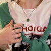 Thermochromic Mood Monitor Heart Pendant Necklace Color Change As Emperature Women Girls Clavicle Chain Necklaces Lover Jewelry - Image 6