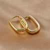 Geometric Square and Circle Hoop Earrings in Gold-Tone and Silver-Tone with 14 to 23 mm Sizes - Image 18
