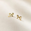 Korean Minimalism Gold Color Small Leaf Butterfly Stud Earrings for Women Daily Wear Ear Girls Pierc Gifts - Image 23